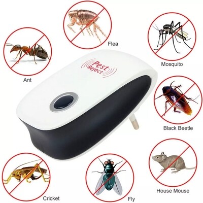 Electronic Pest Reject Ultrasound Mouse Cockroach Repeller Device Insect Rats Spider Mosquito Killer Pest Control Household Pest !!NOW WITH FREE SHIPPING!!