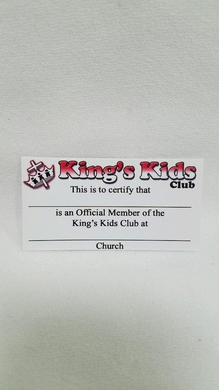 King&#39;s Kids Wallet Membership Cards (10 pack)