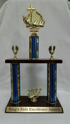 King's Kids Excellence Award Trophy