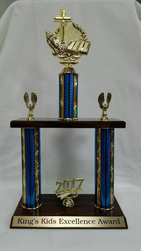 King&#39;s Kids Excellence Award Trophy