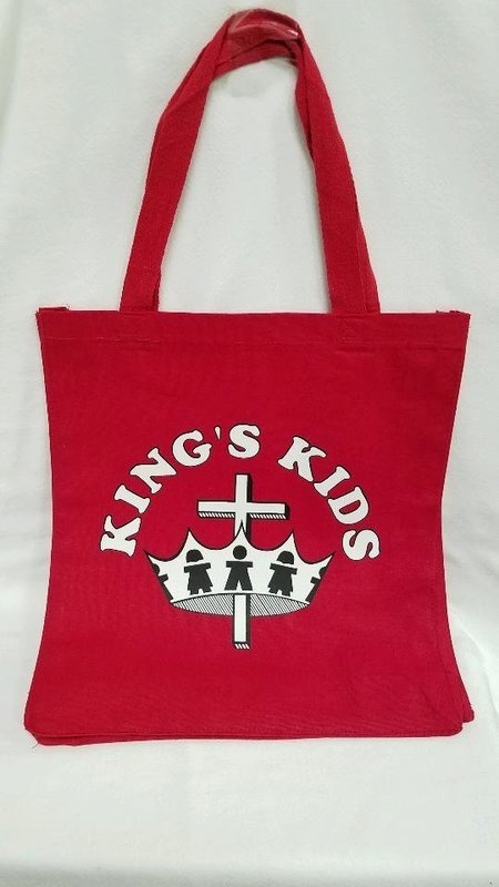 King&#39;s Kids Imprinted Canvas Tote Bag
