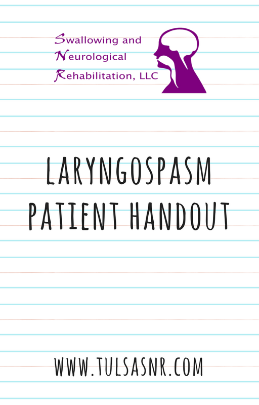 Laryngospasm Patient Education Handout