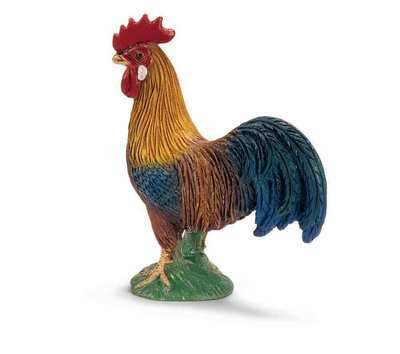 Colorful Rooster Toy By Schleich