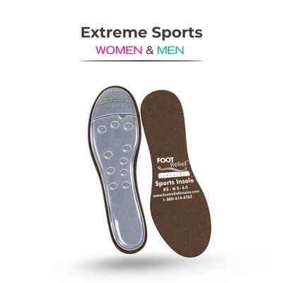 EXTREME SPORTS (SPORTS MODEL) INSOLES   -   Designed for Active, High-Impact &amp; Demanding Environments