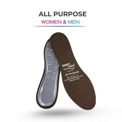 ALL PURPOSE INSOLES   -   Designed for Everyday Comfort &amp; Light Activity
