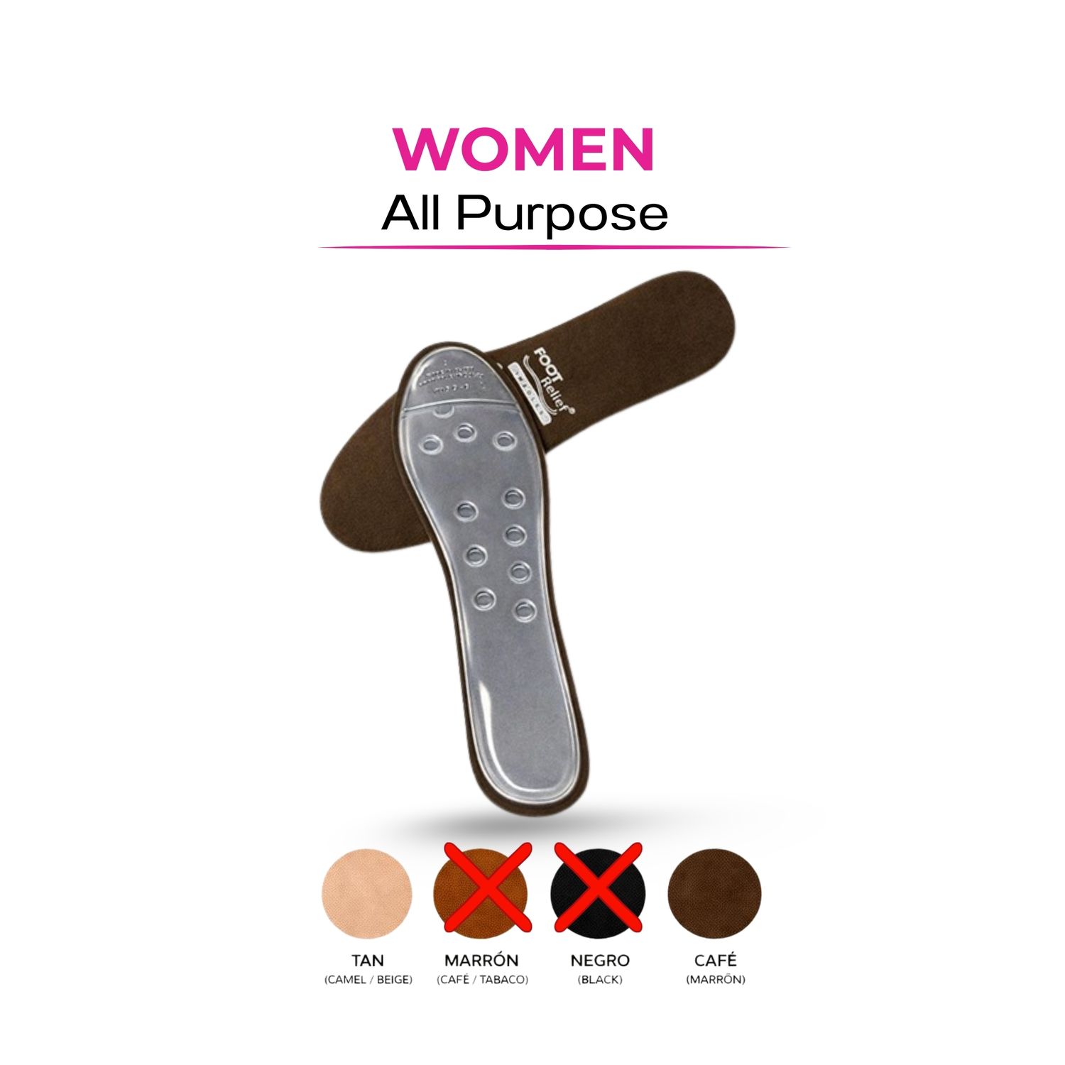 Women 11 –  11.5 / (EU 42 – 43) Women / ALL PURPOSE Foot Relief Liquid Filled Shoe Insoles