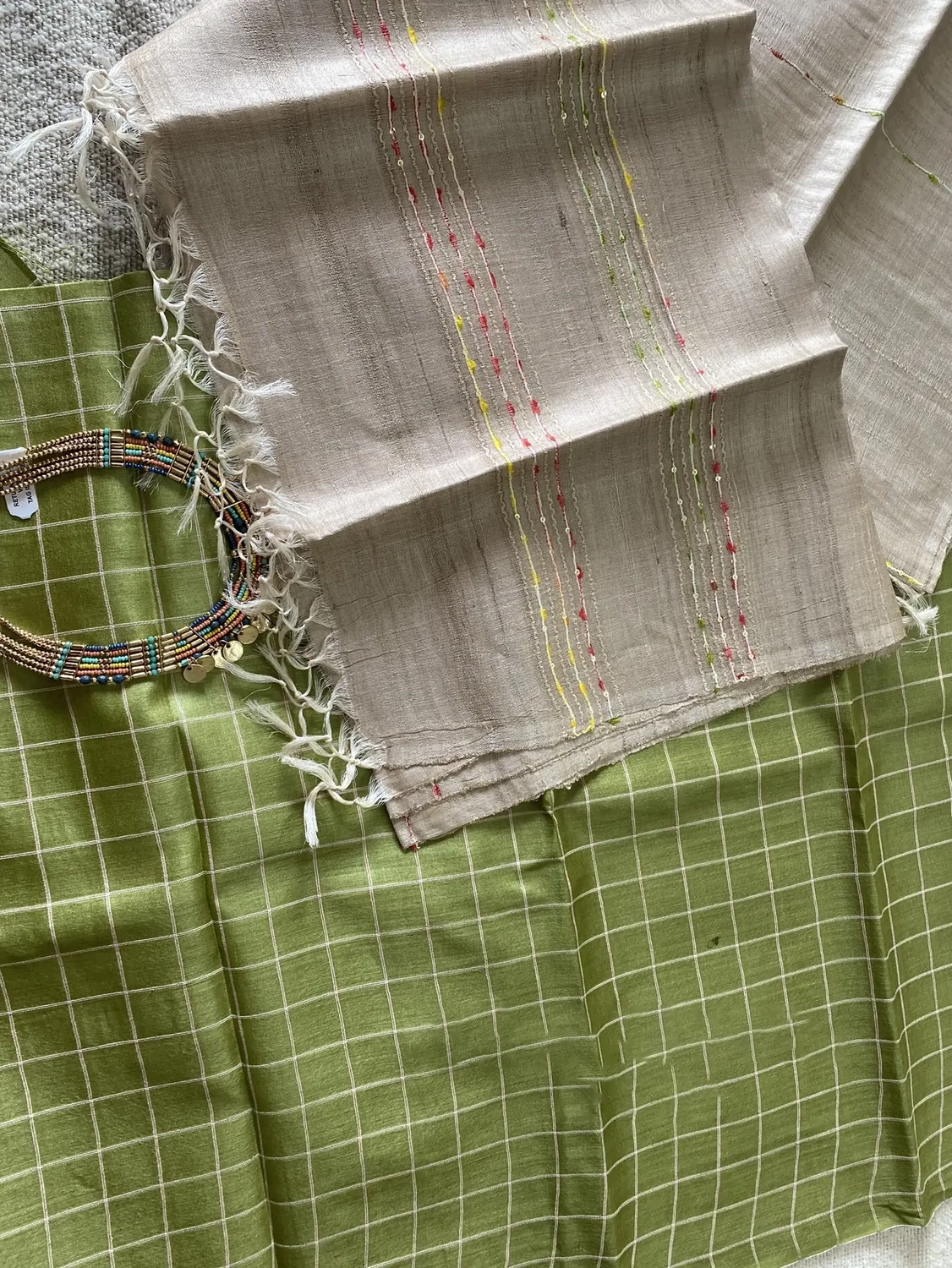 Bright Green Kurta Duppatta Set