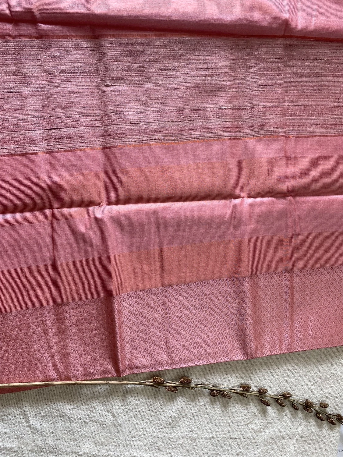 Pastle Pink Silk Saree