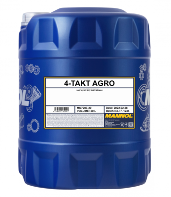 MANNOL  4-TAKT AGRO SAE 30 20 litraa