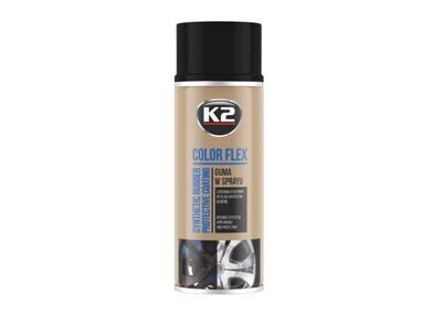 K2 KUMIMAALI KIILTÄVÄ MUSTA 400ML