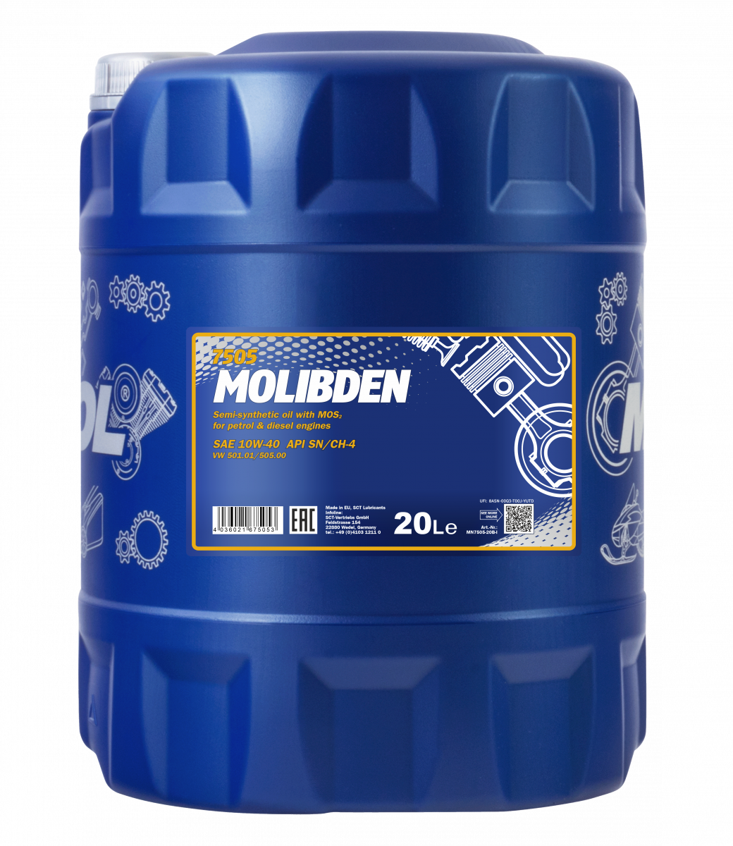 MANNOL Molibden 10W-40 20 litraa