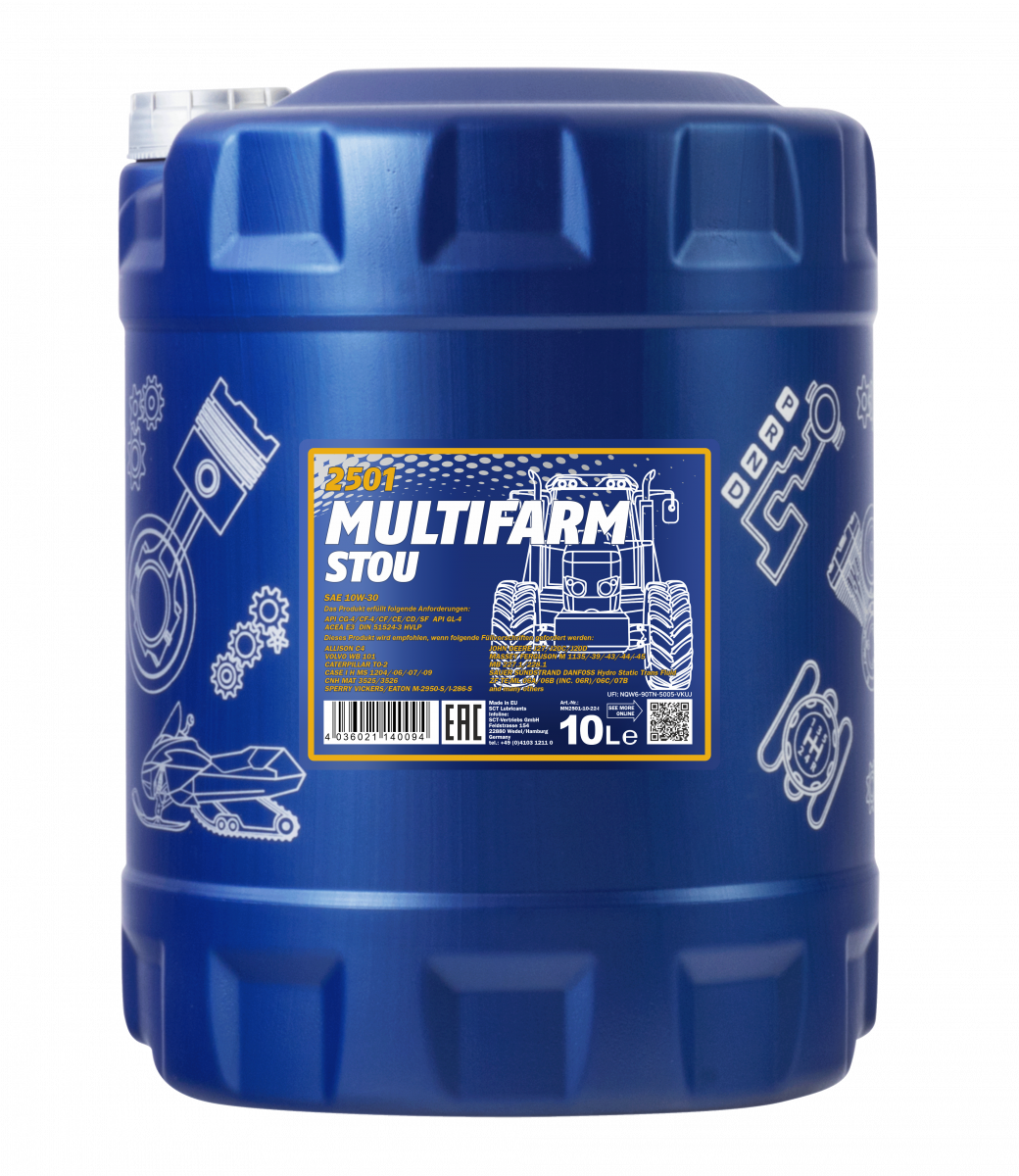 MANNOL MULTIFARM STOU SAE 10W-30 10 litraa