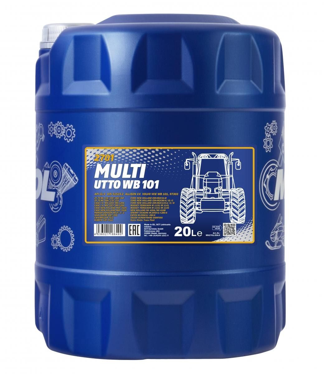 MANNOL  MULTI UTTO WB 101 MÄRKÄJARRUÖLJY 20 LITRAA