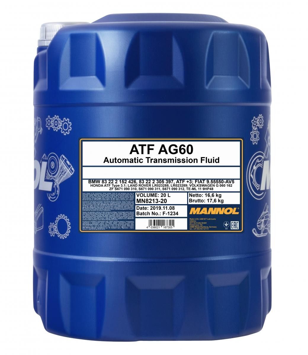 MANNOL ATF AG60 VW VAIHTEISTOÖLJY