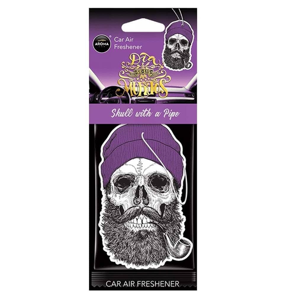 AROMA MUERTOS SKULL WITH A PIPE