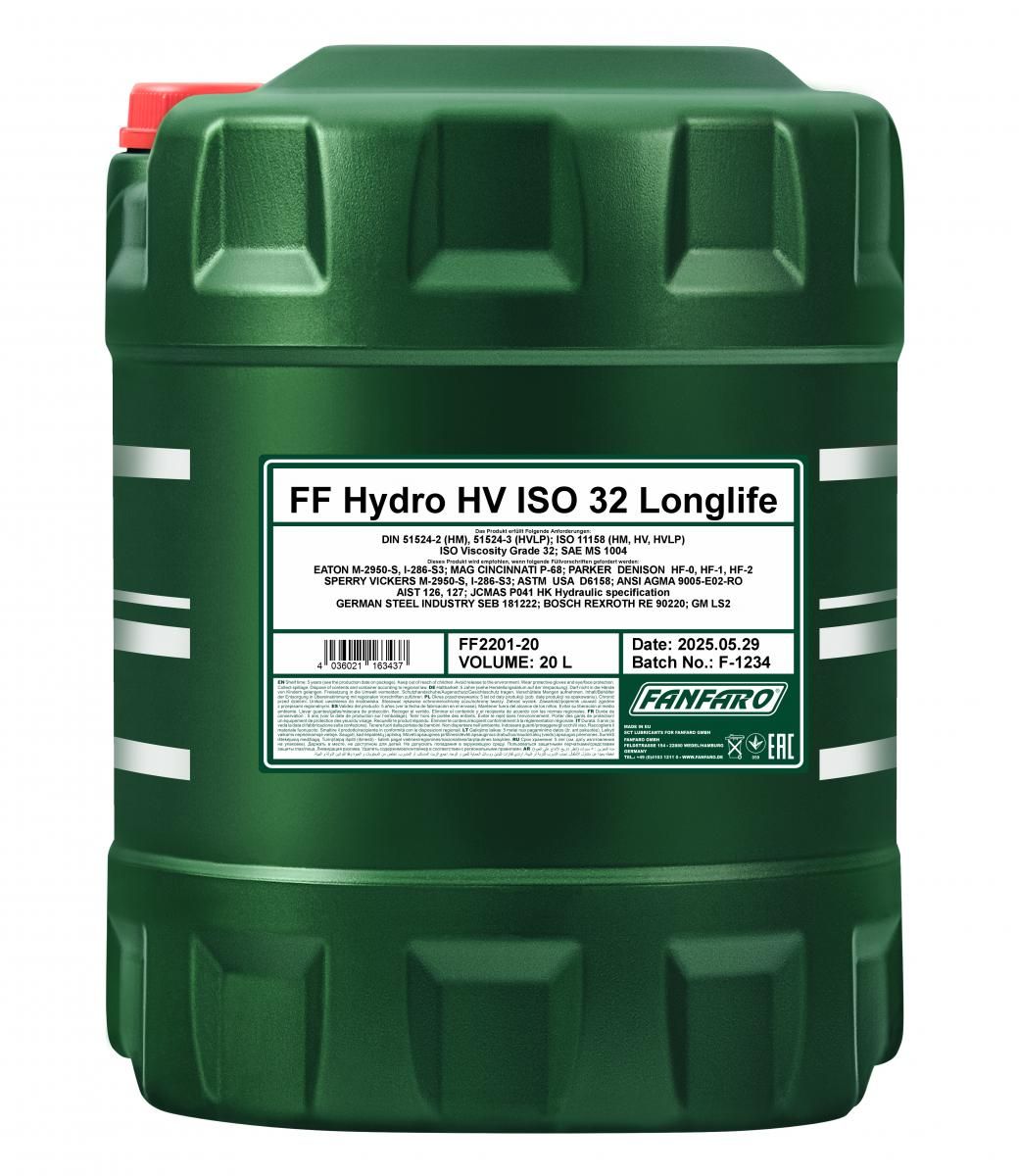 FANFARO HYDRO HV ISO 32 20 litraa