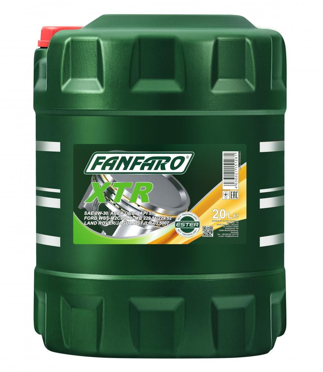 FANFARO XTR 0W-30, (WSS-M2C950-A), 20 LITRAA