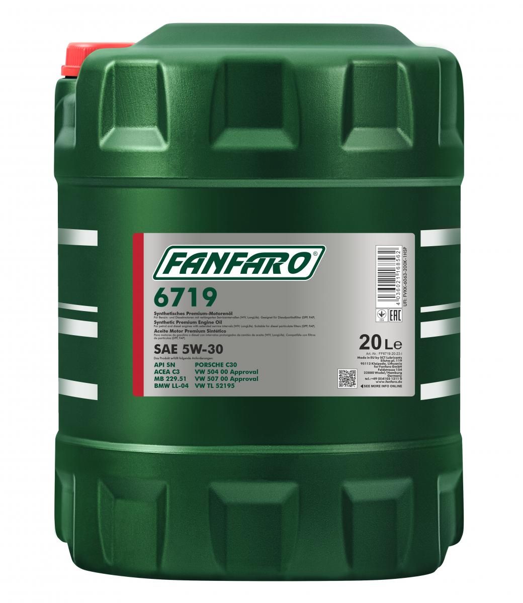 FANFARO 5W-30 OEM 504 507 20 LITRAA