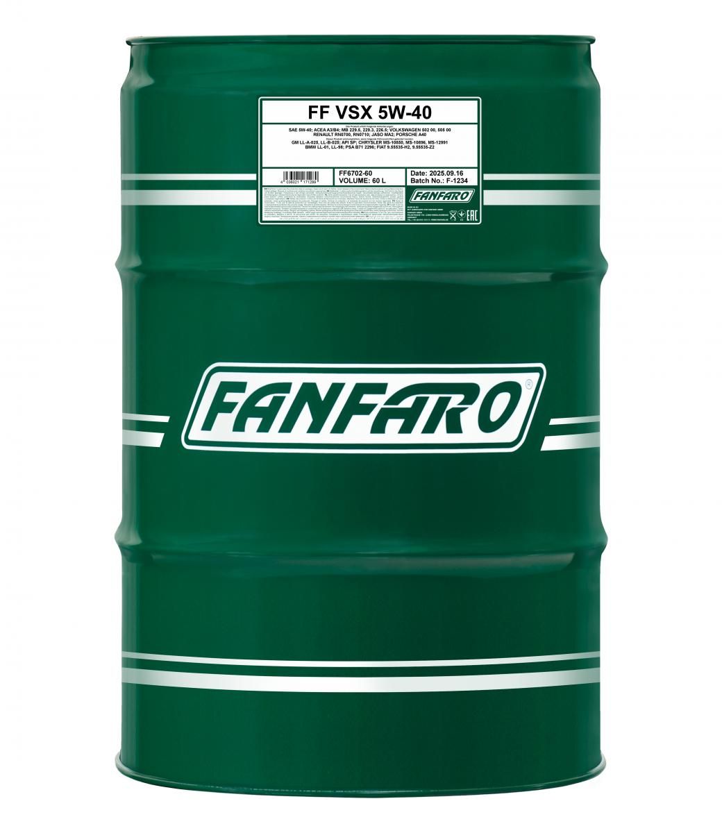 FANFARO VSX 5W-40 60 LITRAA