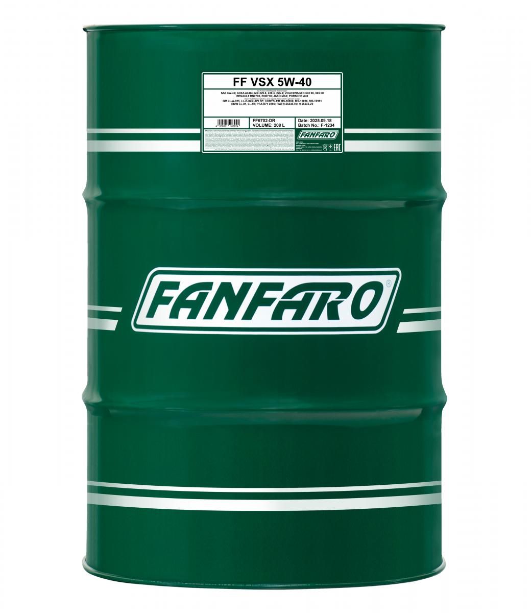 FANFARO VSX 5W-40 208 LITRAA