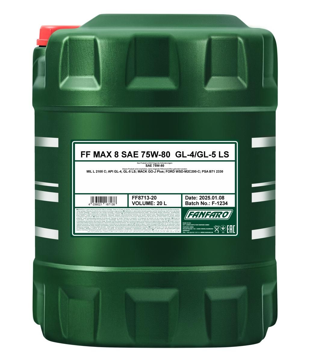​FANFARO MAX 8 SAE 75W-80 GL-4 / GL-5 LS