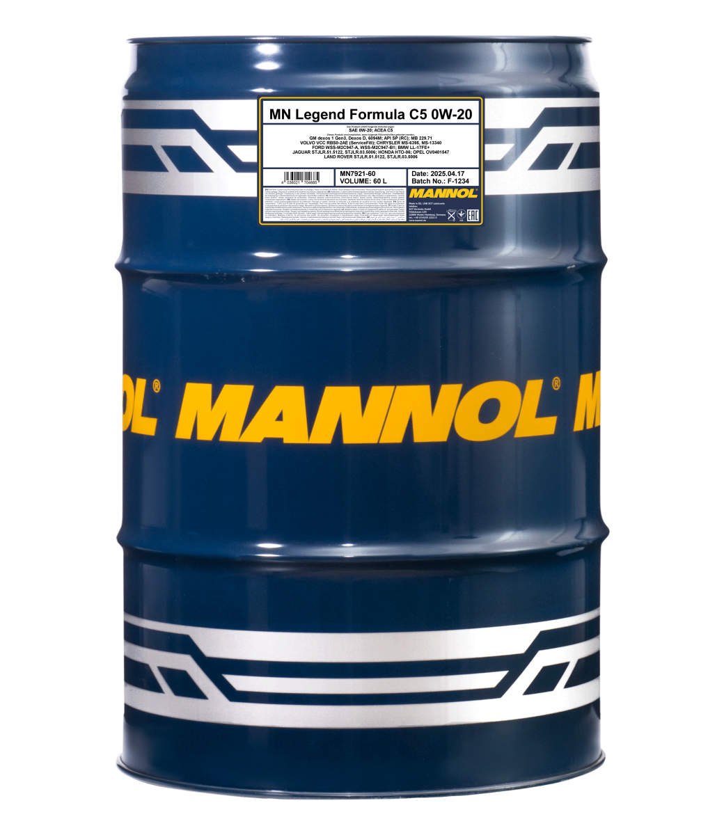 MANNOL LEGEND FORMULA C5 0W-20 60 litraa
