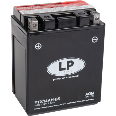 LANDPORT YTX14AH-BS AGM (hapotettava, patruunalla)