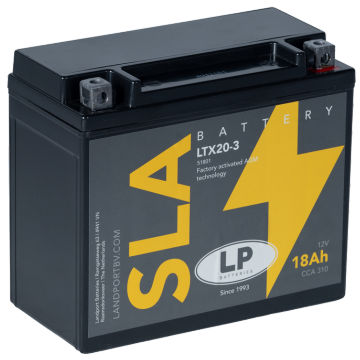 LANDPORT YTX20L-BS AGM (suljettu, käyttövalmis)