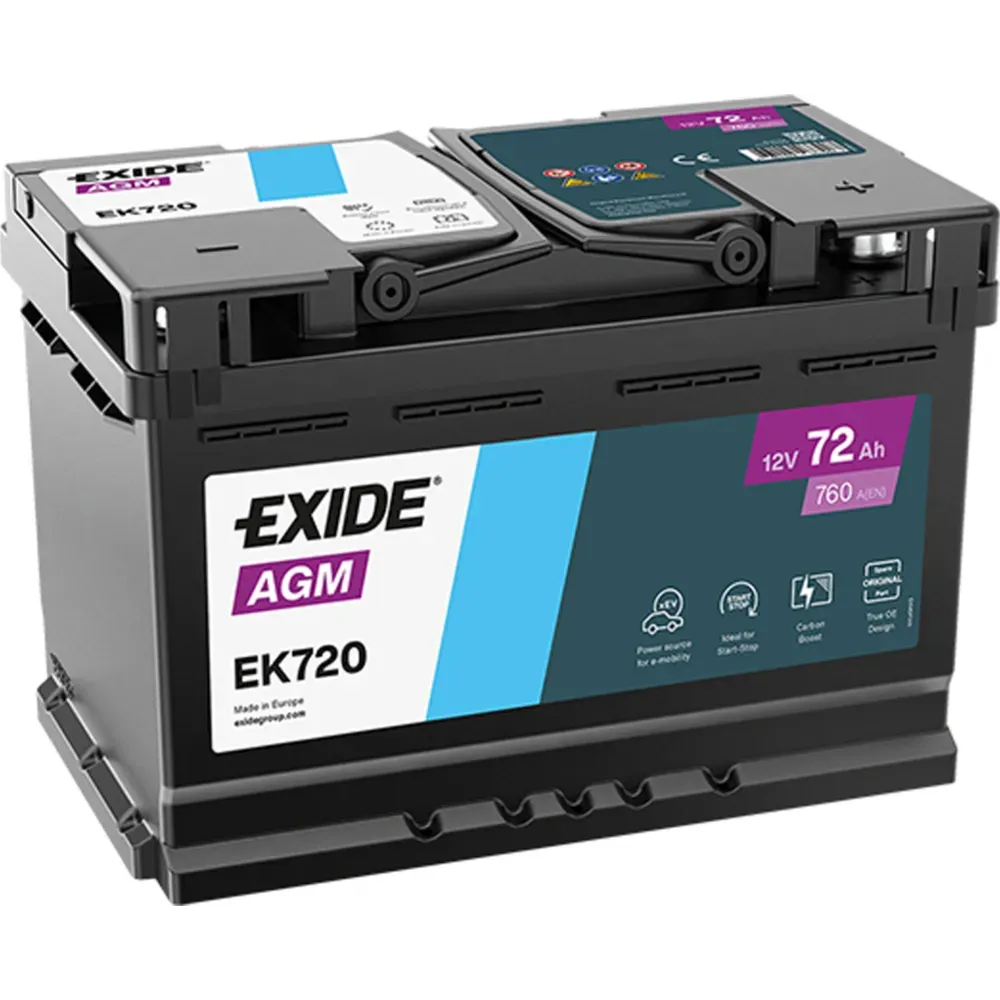 EXIDE AGM EK720 72AH