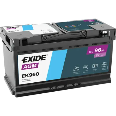EXIDE AGM EK960 96AH