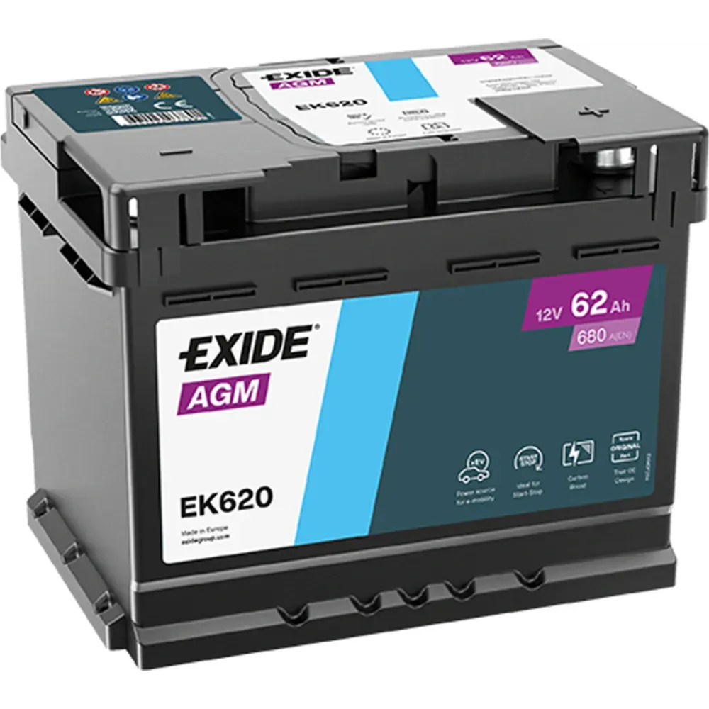 EXIDE AGM EK620 60AH