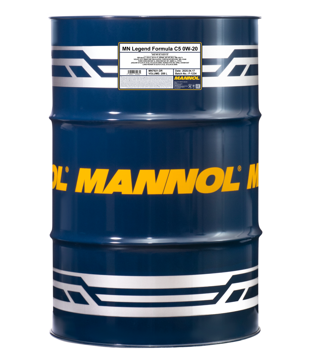 MANNOL LEGEND FORMULA C5 0W-20 208 litraa