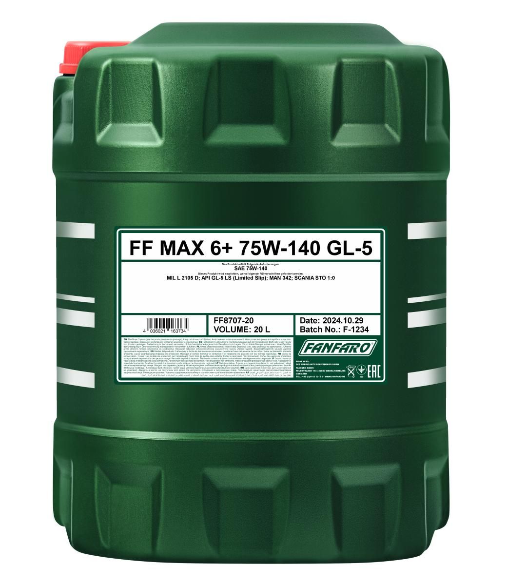 ​FANFARO MAX 6+ 75W-140 GL-5 LS