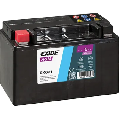 EXIDE EK091 AGM 9AH 120EN