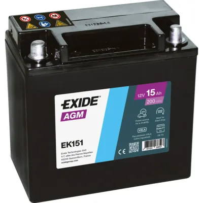 EXIDE EK151 AGM 15AH 200EN