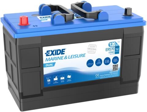 EXIDE DUAL ER570 120AH 760EN