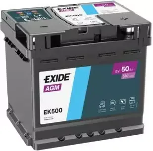 EXIDE AGM EK500 AGM 50AH