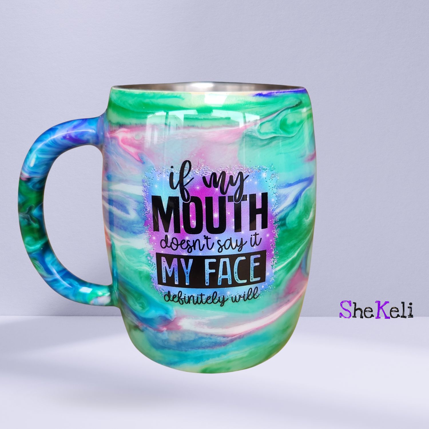 Stainless Steel Handle Mug