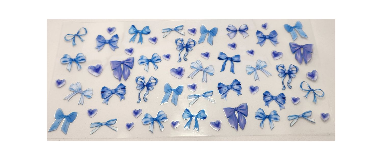 Bows- Blue and Purple
