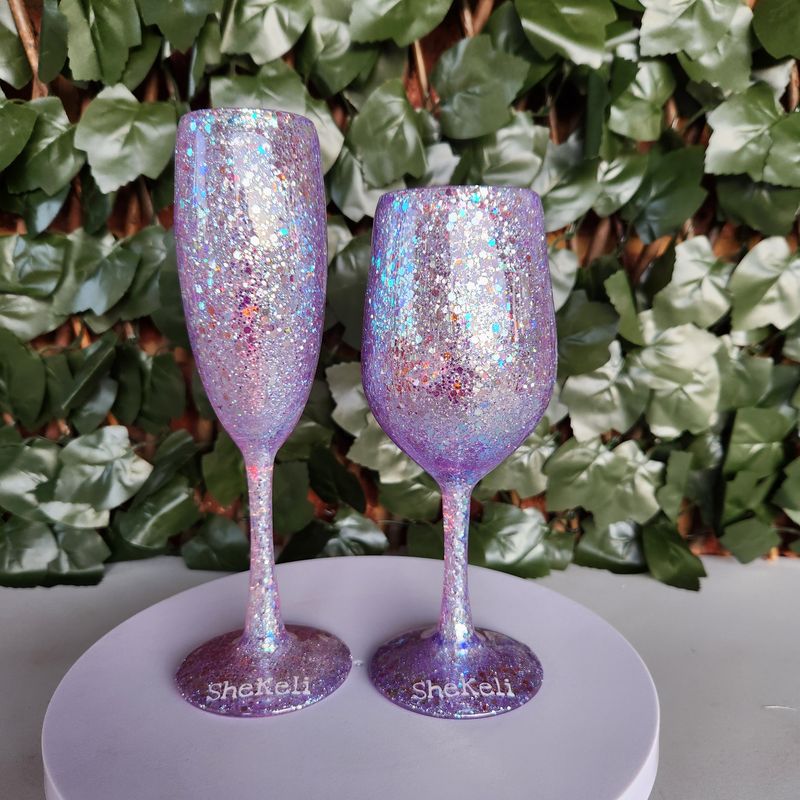 Light Purple Bundle Wine Glasses