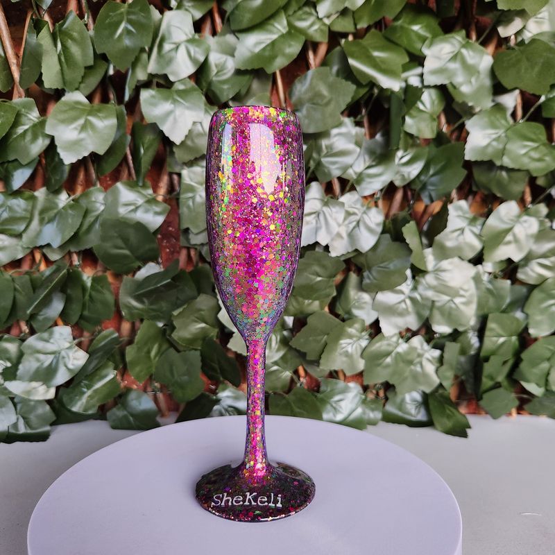 Small Glitter Wine Glass