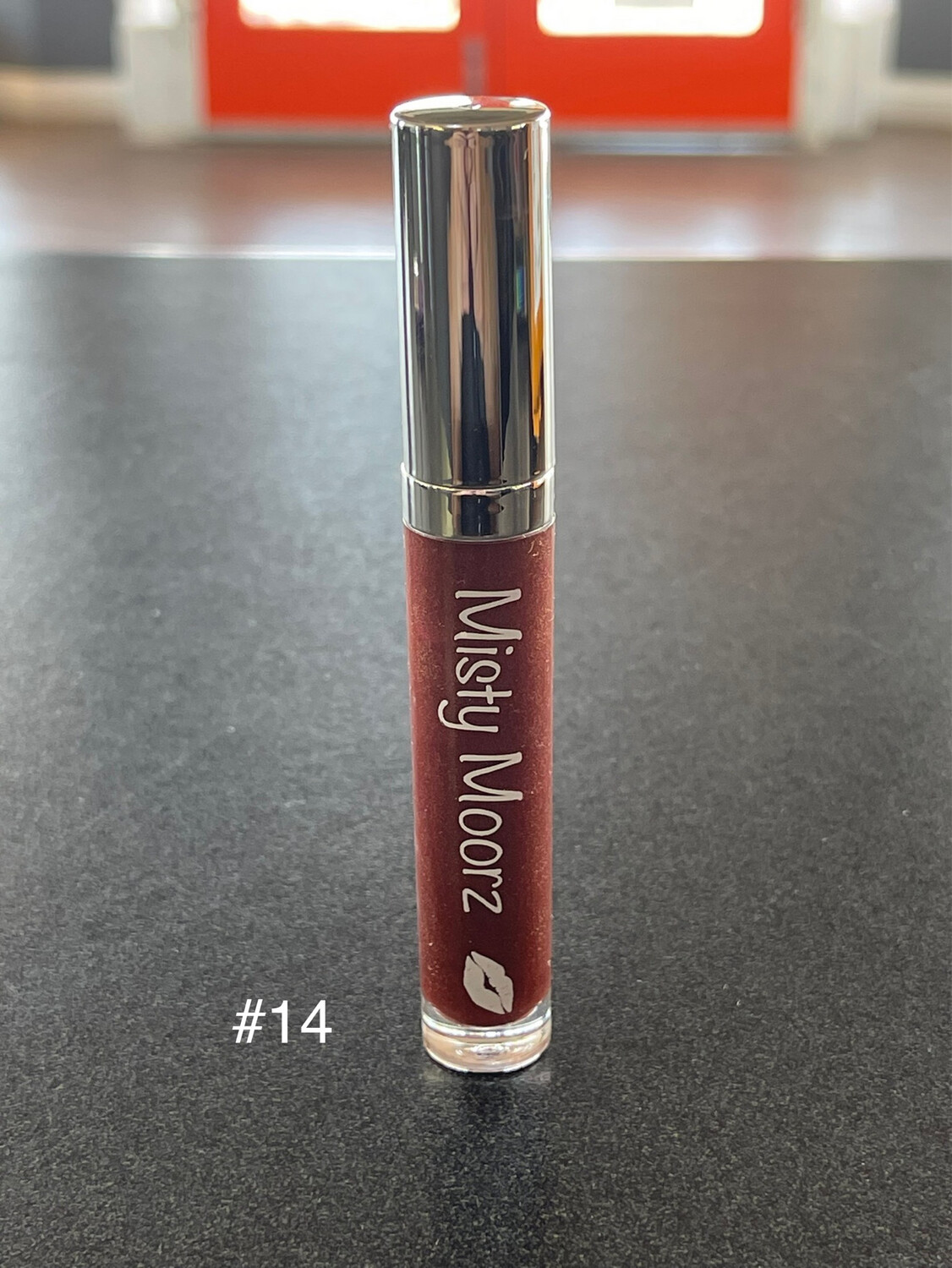 Misty Moorz Lipgloss No.14 Warm Dark Chocolate Nude With Shimmer