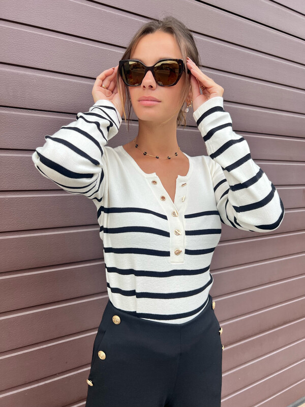 Pull marinière « OCÉANE »