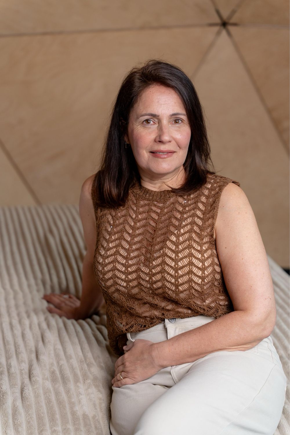 Top «&nbsp;SILOÉ&nbsp;» brun