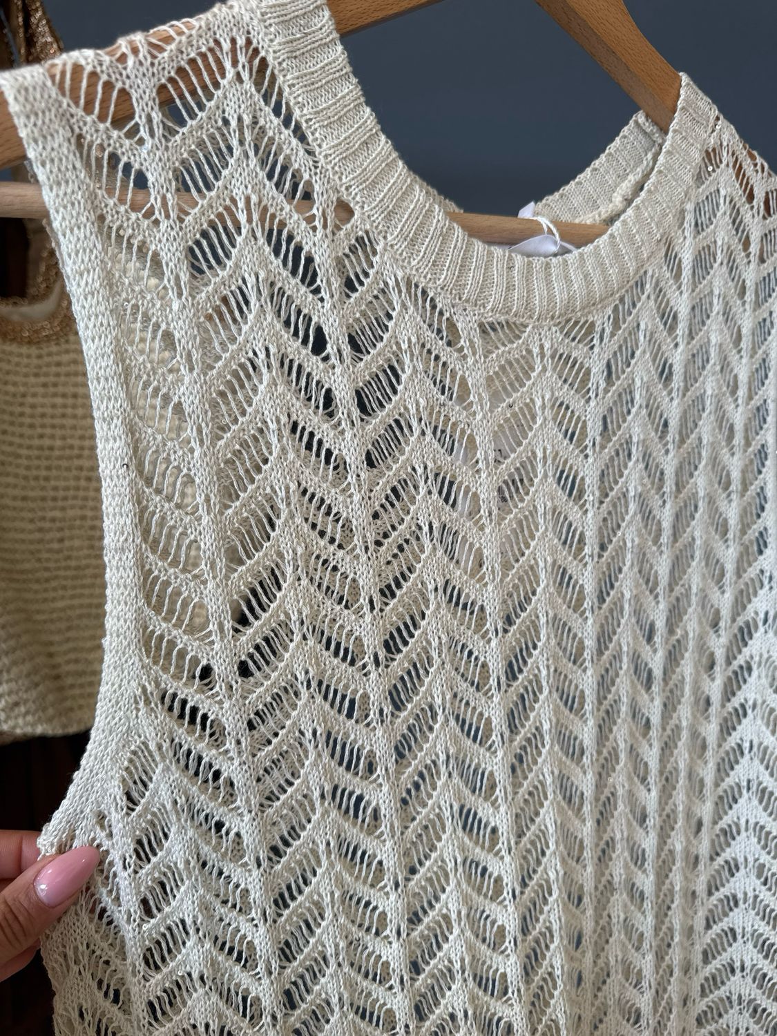 Top «&nbsp;SILOÉ&nbsp;» beige 