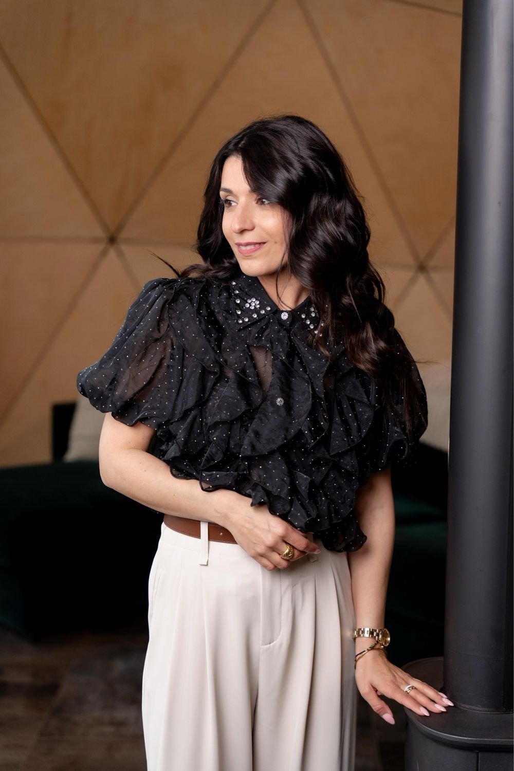 Blouse «&nbsp;DINA&nbsp;» noir