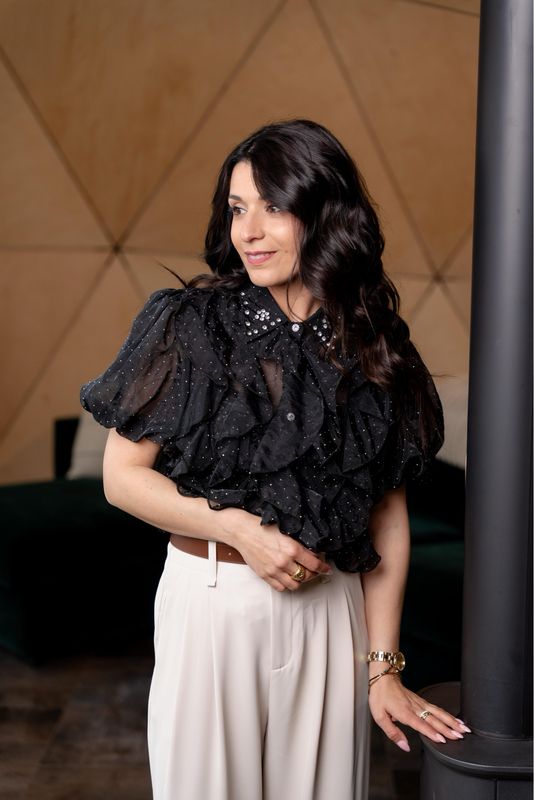 Blouse «&nbsp;DINA&nbsp;» noir