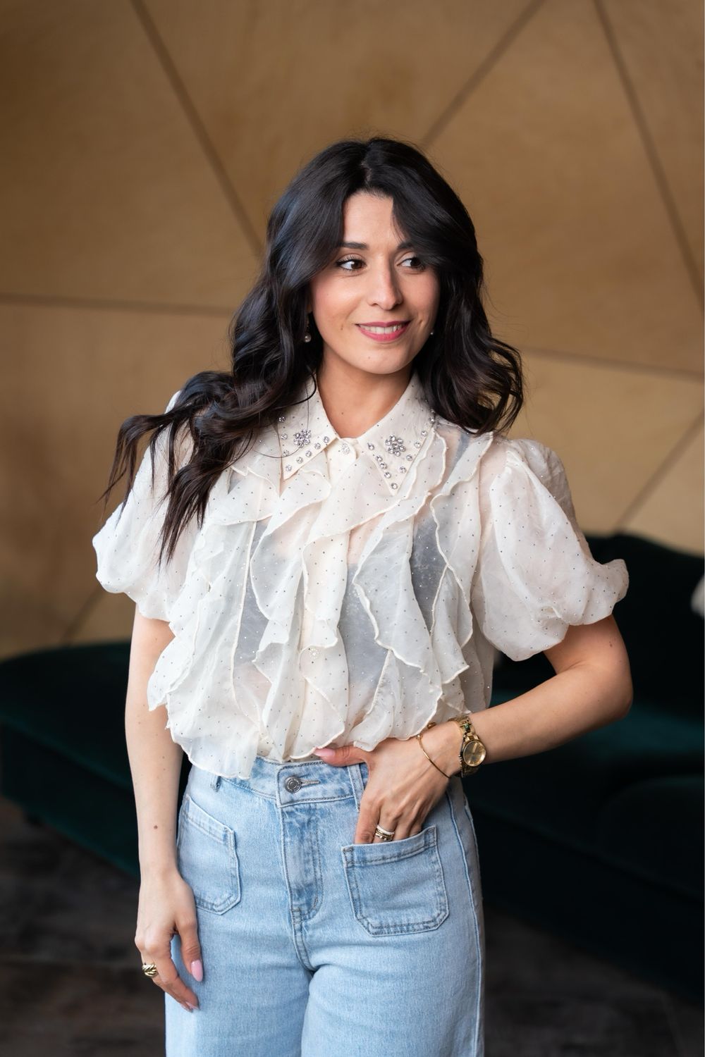 Blouse «&nbsp;DINA&nbsp;» écru 