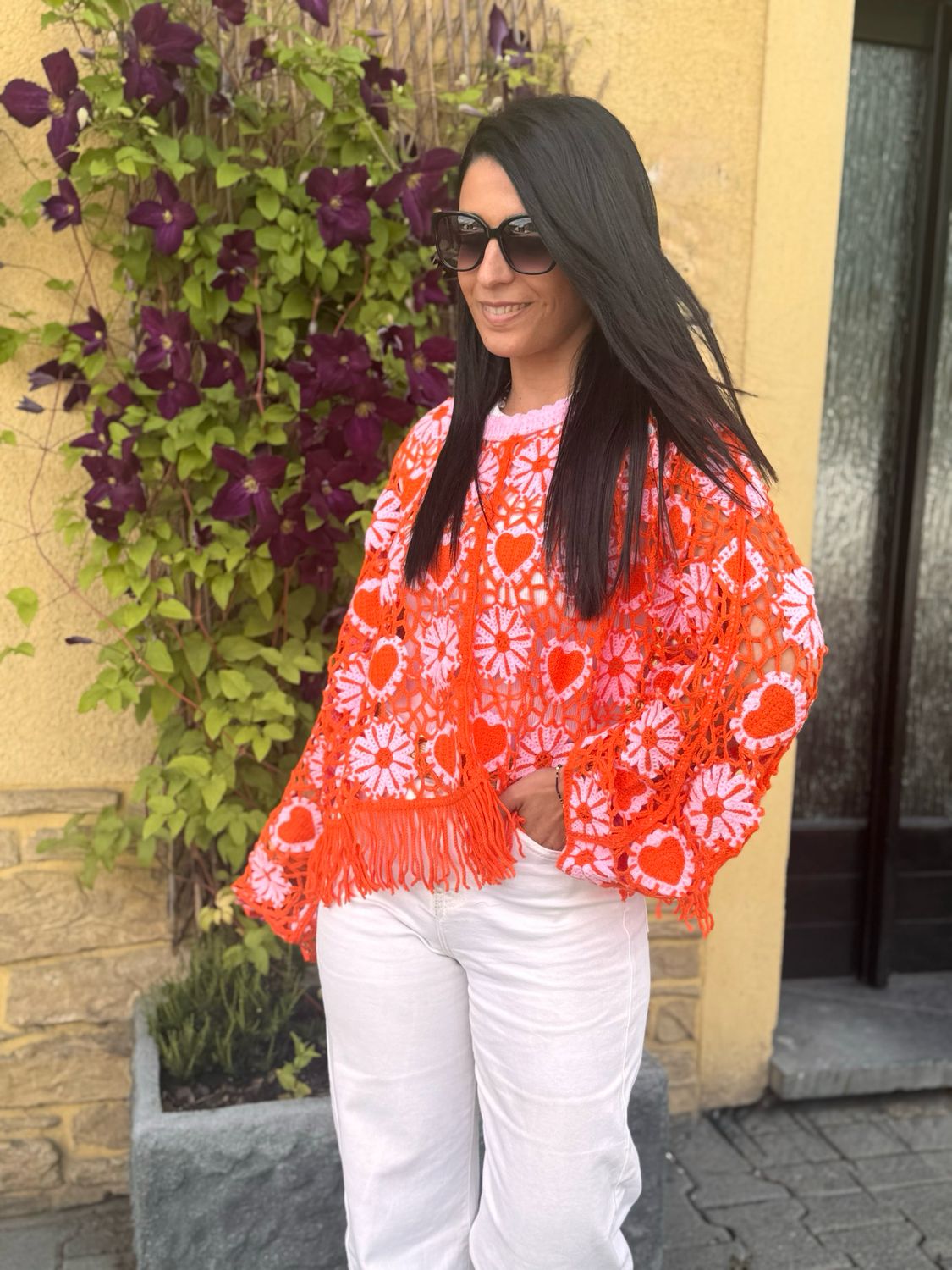 Haut en crochet «&nbsp;MAÏSSA&nbsp;»