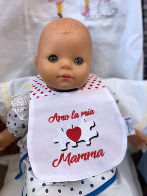 Bavaglino AMO LA MIA MAMMA
